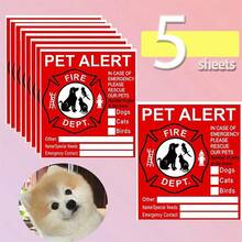 Pet Rescue Sticker - Pet Rescue Sticker | Please Rescue Pet | Pet Safety Fire Rescue Warning Sticker | UV Fade Resistant | Pet Safety Rescue Warning Sticker | Pet Is Inside, Please Rescue Pet Sticker - Multicolor - View 7