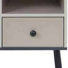 YUNRUX Nattduksbord - Grå - Visa 7