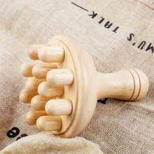 1pc Wooden Body Massager - Handmade Mushroom Shaped Massage Tool, Relieve Headache, Promote Lymphatic Drainage, Body Shaping And Scalp Relaxation, Daily Care For Women/Men, Christmas/New Year Healthy Gift - Chinese Mushroom Massage - View 12