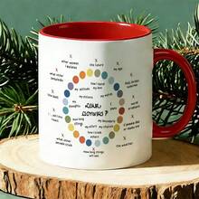 1 Pc 11oz Mug Available In 12 Colors. Inspirational Circle Of Control Mental Health Design Drinkware For Women Thinking About Personal Growth Boundaries And Self Care Positive Psychology Motivational Graphic For Birthday Or Mothers Day Gifts - 1Pc - 查看 14