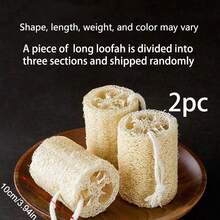 1/2 miếng bọt biển xơ mướp tự nhiên, dụng cụ chà rửa cơ thể và lưng mạnh mẽ, thích hợp cho nam và nữ sử dụng trong spa, làm đẹp, tắm rửa hàng ngày, phụ kiện phòng tắm, tẩy tế bào chết, dụng cụ thoa sữa tắm, đồ dùng tắm, đồ dùng cho trường học, ngày lễ tình nhân, đồ dùng cần thiết cho ngày lễ, rửa chén, kích thước ngẫu nhiên. - Nhiều màu - Xem 13