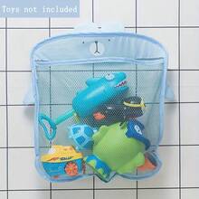 Bolsa de Malha para Banheiro de Recém-Nascido com Design de Gancho, Bolsa de Rede de Armazenamento de Brinquedos de Praia com Formato de Animal de Desenho Animado para Crianças - Multicolorido - Visão 5