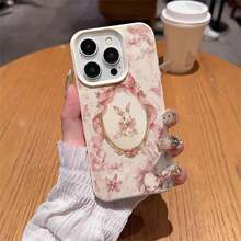 1pc TPU Soft Pink Mirror Cute Rabbit Bowknot Pattern Phone Case Suitable Compatible With Iphone 17 Pro Max/17/16 Pro Max/15/13/12/11, S20 FE/A15/S24/A55, Note 11/12/13 Pro, Full Coverage Anti-Drop Soft Protective Phone Cover - White - View 4