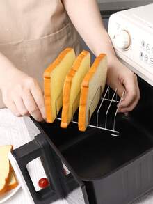 1 cái/bộ Phụ kiện giá đỡ nồi chiên không khí bằng thép không gỉ, Công cụ kết hợp kẹp bánh mì nướng bánh mì nướng tại nhà, Dụng cụ nhà bếp, Đồ dùng ngày lễ, Trở lại trường học - Nhiều màu - Xem 10