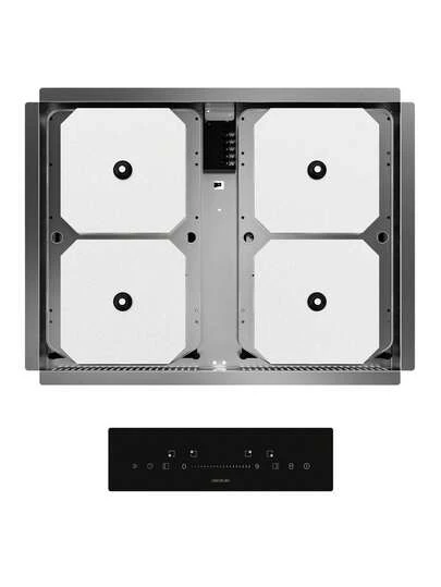 Cecotec Descubre la Placa de Inducción Invisible de 60 cm con FullFlex, 7200W y Panel Slider: Cocina sobre tu encimera con estilo moderno y eficiencia. Control total con 9 velocidades y función Booster. Máxima  con Bloqueo Infantil e Indicador de Calor Residual. Versatilidad con Zonas Combinables. Ideal para encimeras resistentes.