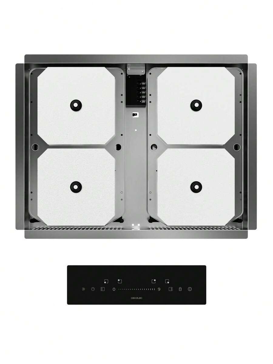 Cecotec Discover The 60cm Invisible Induction Hob With FullFlex, 7200W And Slider Panel: Cook On Your Countertop With Modern Style And Efficiency. Total Control With 9 Speeds And A Booster Function. Maximum Power With Child Lock And Residual Heat Indicator. Versatility With Combinable Zones. Ideal For Durable Countertops. - Multicolor - View 1