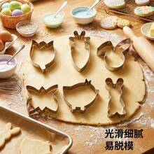 6pcs Stainless Steel Easter Cookie Cutters, DIY Cookie Molds, Cake Baking Tools - Red - View 2