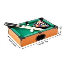 Mini Billiards Table For Family Use, Small Snooker Set For Drinking, Parties, Bars, And Outdoor Activities - Wooden - View 4