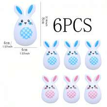 Easter Eggs Rabbit Shape Plastic Fillable Empty Eggs For Easter Party Favors Supplies Decoration - Colorful - View 9