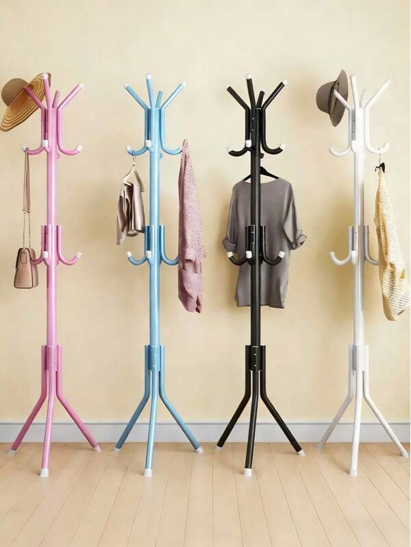 1 pezzo Appendiabiti, Appendiabiti in ferro robusto per cappotti e cappelli, Appendiabiti indipendente, Adatto per ingressi, camere da letto e uffici