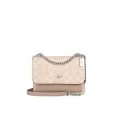 Coach Klare Printed Women's Single Shoulder Crossbody Bag CW206SVPWH - 沙黃色配灰褐色CW206SVPWH - 查看 1