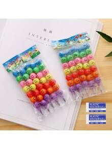 5支/套 开心卡通脸蜡笔 - 彩色葫芦设计，适合学生使用，是理想的学习用品、生日、圣诞节和万圣节礼物，可爱的迷你返校用品 - 彩色 - 查看 15