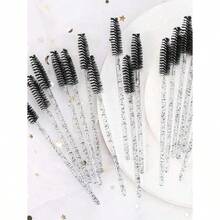 睫毛刷和微型棉签套装，适用于睫毛嫁接，50/100/200支装，无绒唇部微型涂抹刷，一次性睫毛膏刷，可用于睫毛、牙齿、指甲、眼线和个人护理 - 彩色 - 查看 3