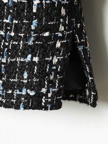 Spring & Autumn Casual Stand Collar Button Front Long Sleeve Jacket - Black - View 6