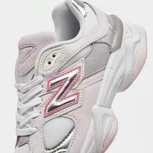 New Balance NB 9060 Low Top Kids' Running Shoes Red Violet Unisex GC9060EP | Cushioned Performance, Lightweight Comfort - màu xám hồng - Xem 6