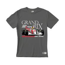 Camiseta T-Shirt Unissex Estampa Carro Grand Prix  Tendencia 2026 - Chumbo - Visão 2