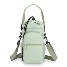 2026 New Outdoor Sports Water Bottle Bag, Multifunctional Crossbody Shoulder Bag, Mobile Phone Storage Bag, Drawstring Insulated Water Bottle Bag,Purse,Travel Essential,Summer,Spring Outfits For Women,Kitchen Essentials,Room Decor,Bathroom Deccor,Nail Supplies,Shoes,Mother's Day,Mom,Mother's Day Gift,Flower,Jewelry,Mother's Day Decorations,Mother's Day Party Supplies,Women,Pink,Gift Set - Màu xanh lá cây đậm - Xem 5