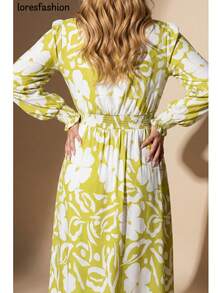 Women Short Dresses - Lime Green - View 7