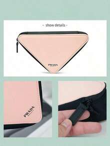 Prada 这款粉色女士化妆包容量大，适合日常使用，也可作为圣诞礼物。 - 粉色 - 查看 3