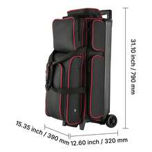Accesorios de bolos - Schwarz-Rot, 3 bolas - Ver 10