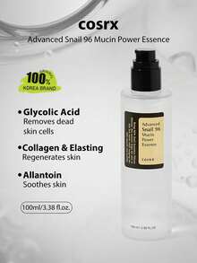 Esencia reparadora intensiva con 96% de filtrado de secreción de caracol, textura de esencia, reparación intensiva, hidratación profunda, minimización de poros, calmante y reconfortante, esencia reparadora, cosméticos coreanos, 100ml/3.38 Fl Oz. - 100 ml (3,38 onzas líquidas) - Ver 1