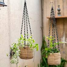 1pc Black Hanging Hook Chain, Hanging Basket Chain, Flower Pot Chain, Bird Feeder Chain, Lantern Chain - 1Pc - View 3