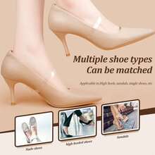 2/10pcs Invisible Transparent Shoelace Retainer, Suitable For Women's High Heels, Easy To Install, Can Secure Shoelaces - Multicolor - View 3