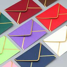 10-50pcs Modern Envelopes With Stickers, Sealed Letters, Certificates, Gift Packaging Paper Envelopes, Luxury Elegant Paper For Wedding Invitations - Phnom Penh Envelopes - View 1