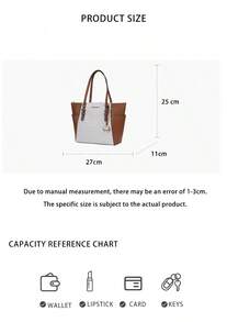 Michael Kors Charlotte Printed Women's Single Shoulder Tote Bag 35T0GCFT3B VANILLA - 香草拼色35T0GCFT3B VANILLA - 查看 8