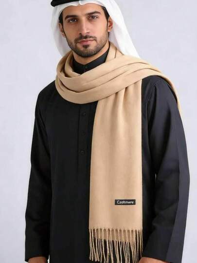 Leichter Polyester Faux Kaschmir Schal, weiche und hautfreundliche Textur, vielseitig für alle Jahreszeiten, eleganter leichter Faux Kaschmir Schal, glatt und nicht reizend, schlank und stilvoller langer Schal, dünn für Frühling/Sommer, Sonnenschutz und Klimaanlage Schal