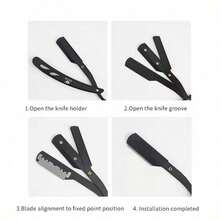 Black Metal Razor Holder For Barber Shop - Safety Tazor + Blade - View 4