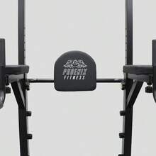 Deluxe Pull-Up Rack – Multi-Function Power Tower For Pull-Ups, Dips, And Core Training | Heavy-Duty Upper Body Strength Station For Home Or Gym Use | Sturdy Steel Frame, Compact Design - Black - View 6