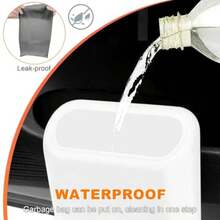 4PCS Portátil Cubo de Basura para Coche, Automóviles Accesorios Cubeta, Mini Cubo de Basura para Coche con Tapa,para Auto con 10 - A - Ver 7