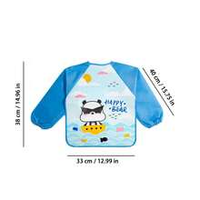 1件婴儿无袖防水罩衫，婴儿夏季喂食围兜，透气印花双面连体衣 - 彩色 - 查看 4