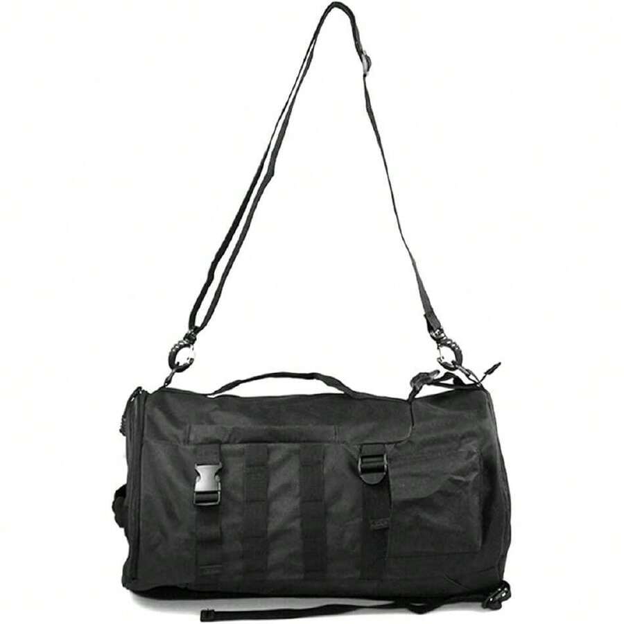 Fishing Tackle Bag, Multifunctional Large Capacity Fishing Backpack Outdoor Travel Camping Fishing Rod Reel Tackle Bag Shoulder Bag Luggage Bag (Black),41467331 - Black - View 1