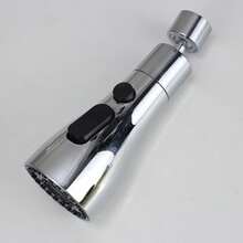 1pc 360° Rotating Faucet Sprayer Head Extender, 3 Spray Modes High Pressure Water Saving Faucet Adapter, Universal Fit For Kitchen Sink Washing Vegetables Dishes Hands - View 13