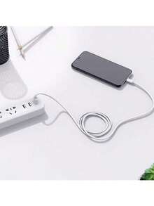 1-3根100厘米高效数据传输和快速充电线，兼容 14 Pro Max/14 Pro/14 Plus/14/13/12/11/XS/XR/8/7/6系列 - 白色 - 查看 3