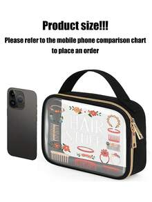 PVC材质手提洗漱包，拉链封口设计，优雅金属拉链，轻便耐用，不褪色，适合女性和女孩用作化妆包和洗漱包，易于清洁，时尚实用，是旅行、度假、返校和学习的必备单品。 - 彩色 - 查看 12