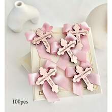 Personalized Baptism Favor Tag, Acrylic Mirror Gold Cross Tags, Thank You Tag, Baptism Tags For Favors, Mi Tag, Custom Baptism Name - Multicolor - View 10