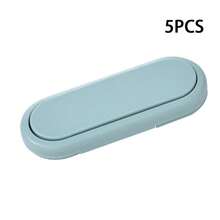 5pcs Child Safety Locks, Invisible Button Drawer Locks, Childproof Cabinet Locks For Toddlers - Multicolor 1 - View 8