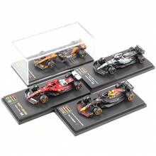 Burago Red Bull Model mobil balap F1 skala 1:43 Bragos SF25/AMR25/W16 dari paduan logam presisi, dan model skala 1:64 RB21 #1 Verstappen, SF25 #44 Hamilton, MCL39 #4 Norris. - MultiWarna - View 4