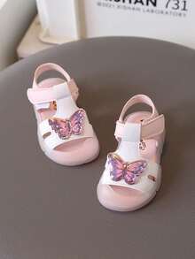 1双夏季新款婴儿凉鞋，软底防滑闭趾婴幼儿鞋，男女童均适用 - 粉色 - 查看 5