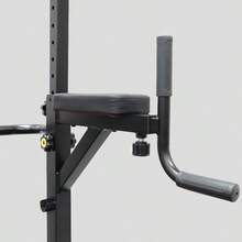 Deluxe Pull-Up Rack – Multi-Function Power Tower For Pull-Ups, Dips, And Core Training | Heavy-Duty Upper Body Strength Station For Home Or Gym Use | Sturdy Steel Frame, Compact Design - Black - View 4