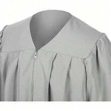 2026 Unisex Matte Graduation Gown And Cap Set With Tassel For Middle High School Bachelor - Gray - View 2
