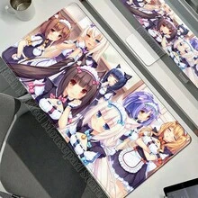 XXL Gamer Computer Desk Mat Nekopara Mouse Pad Cute Anime  Mousepad Carpet Office Laptop Mousemat Desktop Table Mat 900x400 - N18 - 查看 35