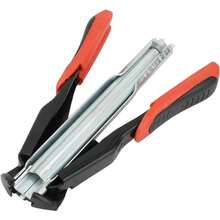 - Alicates para jaula tipo C con clip, herramienta de instalación para cerdos con anillo para valla de animales - Rojo y negro + accesorios - Ver 2
