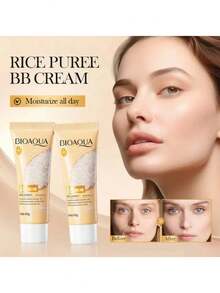 Protector Solar Con Color BB Cream, Bioaqua Fps 45+ Unifica Tono, 40g, Multi efecto, 3 en 1. - Beis - Ver 3