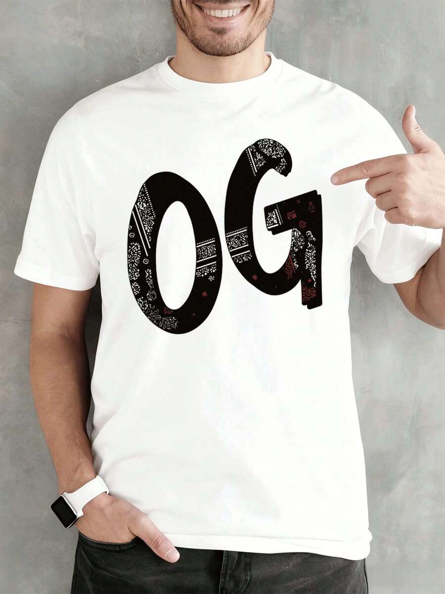 T-shirts pour hommes - Blanc - Voir 1