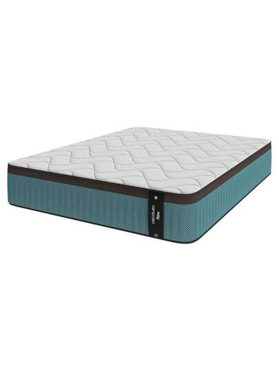 Cecotec Colchón Híbrido Flow 7900 Hybrid 140x190: Núcleo de Muelles Ensacados SpringCore y Viscoelástica ViscoCare+, Altura 30 cm, Firmeza Medio Alta, Tecnología SeparateMuv para independencia de lechos, Tejido BreathSoft para alta transpiración y elasticidad, Previene ácaros y hongos