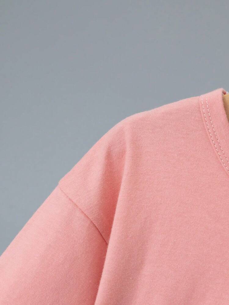 6pcs/Set Girls Sleepwear Set, Short Sleeve Top And Pants, 100% Cotton Lightweight Casual Pajamas For Summer - Multicolor - View 4